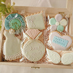 アイシングクッキー　ウェディングセット　wedding box-7a ￥3000